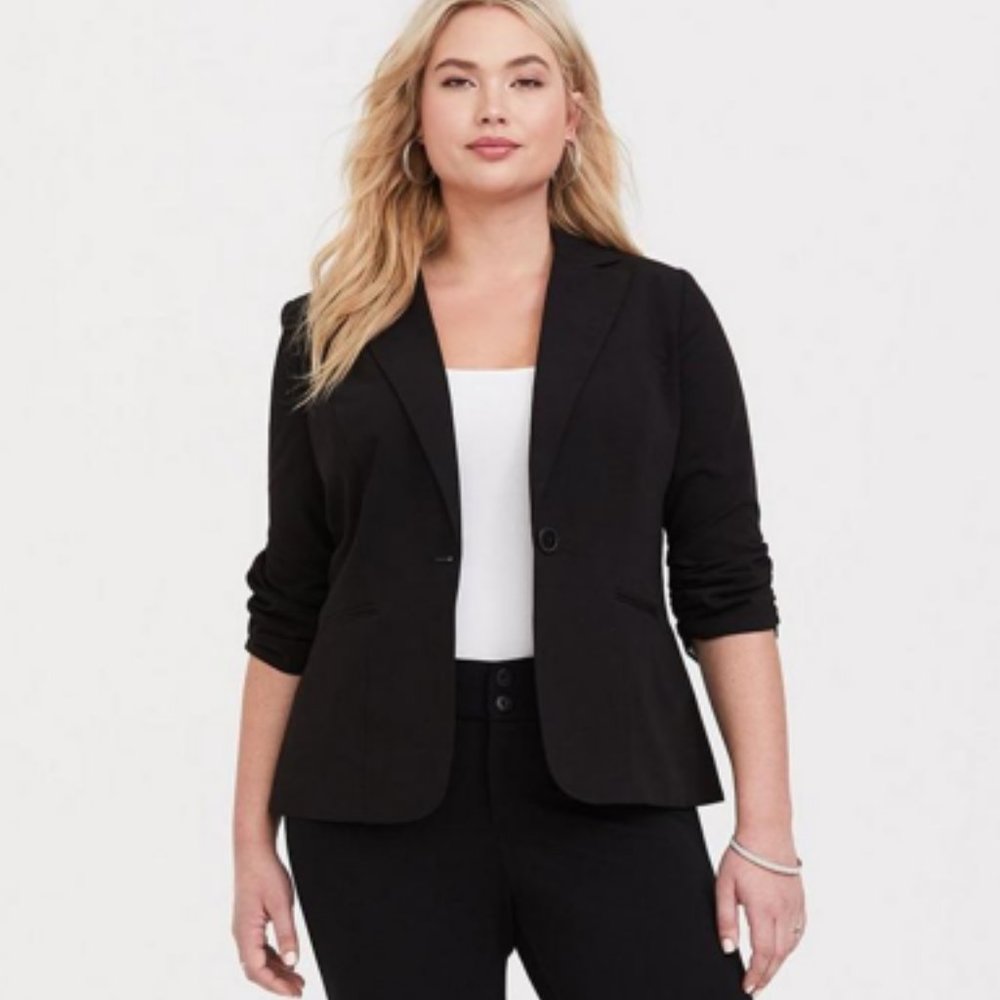 Torrid Size 2 Black studio jacket